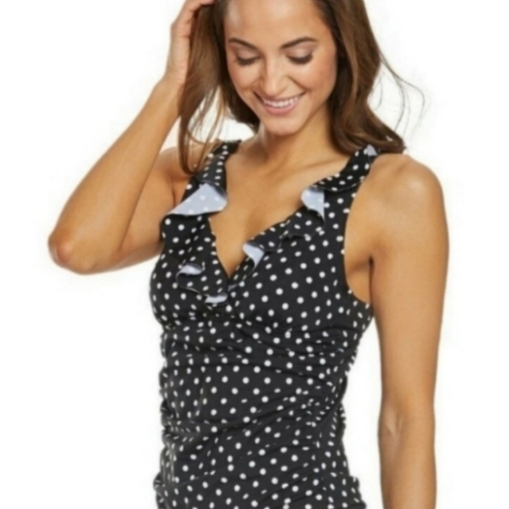 Lauren Ralph Lauren Polkadot 2-Piece Swim Wear - Picture 2 of 16